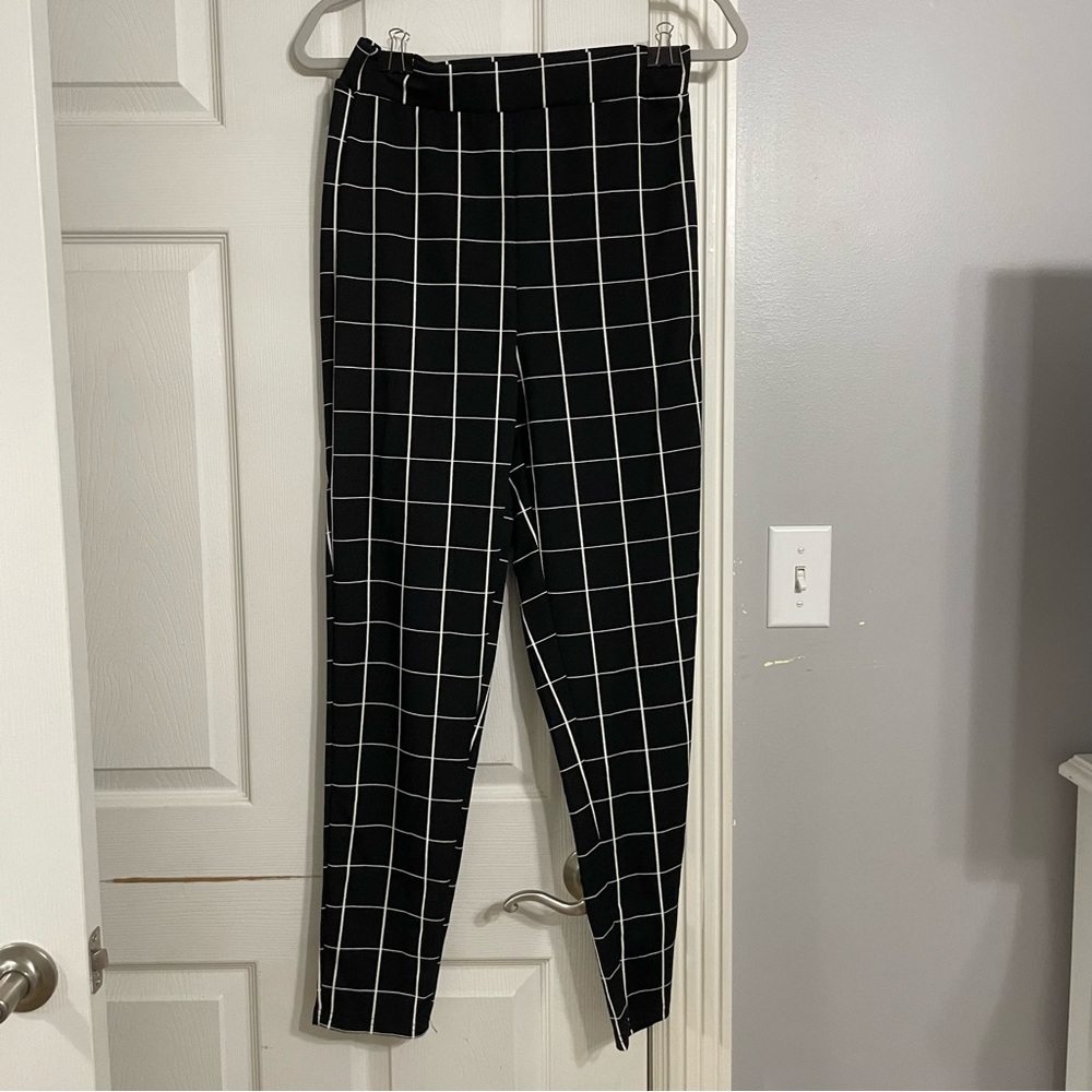 Checkered dress pants